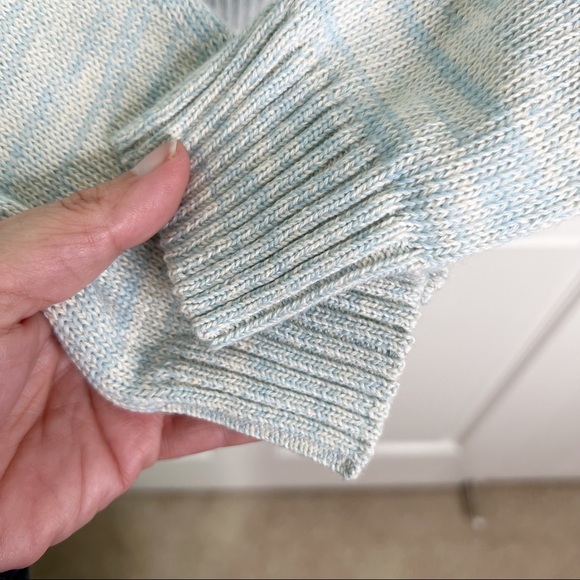 Martine and Juan Marled Knit Long Sleeve Henley Sweater Size 2 (M) - Picture 6 of 12